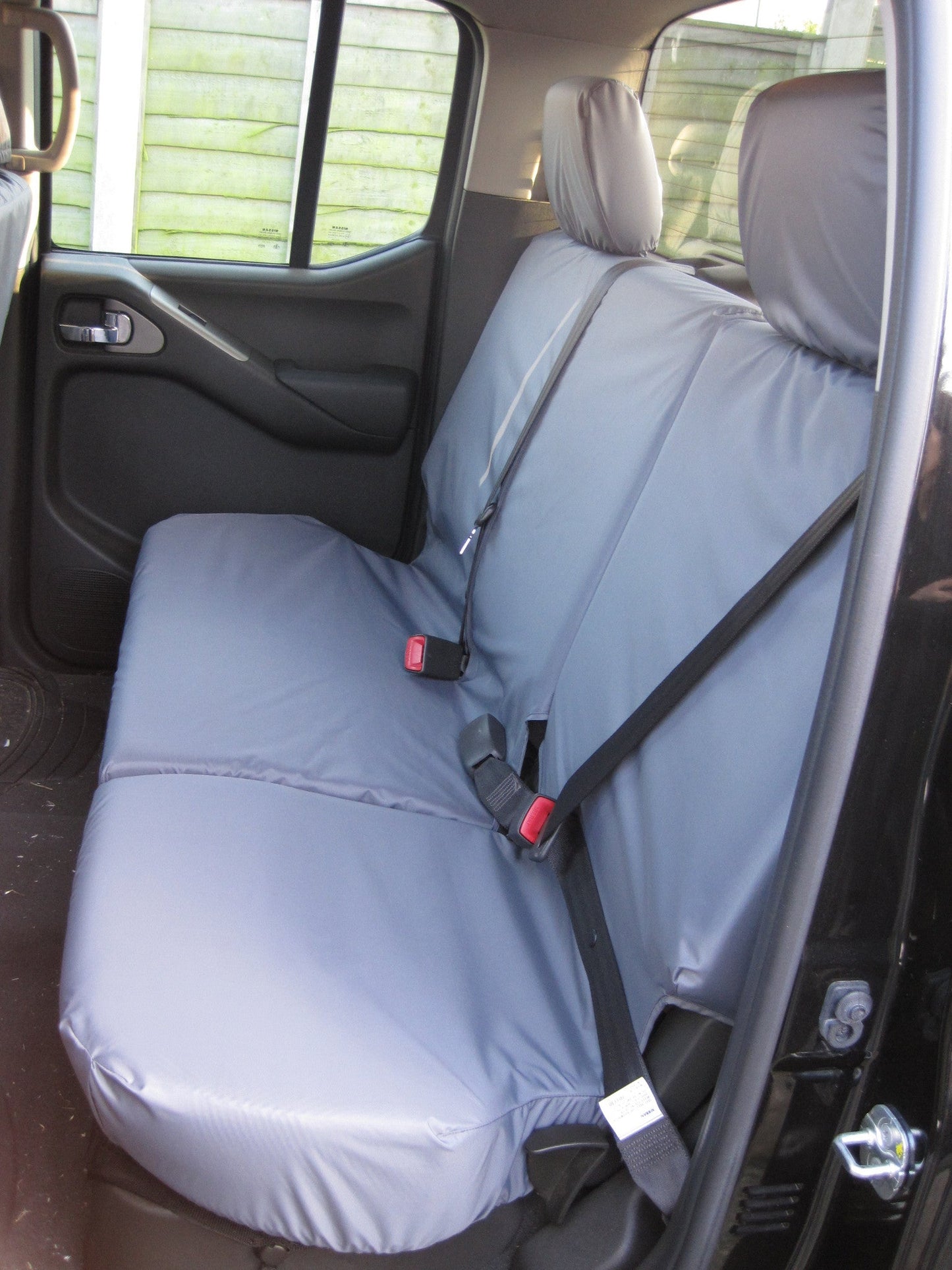 Nissan Navara Double Cab (2005 to 2016) Tailored Seat Covers Rear Seats / Grey Seat Covers 4 Vans Ltd