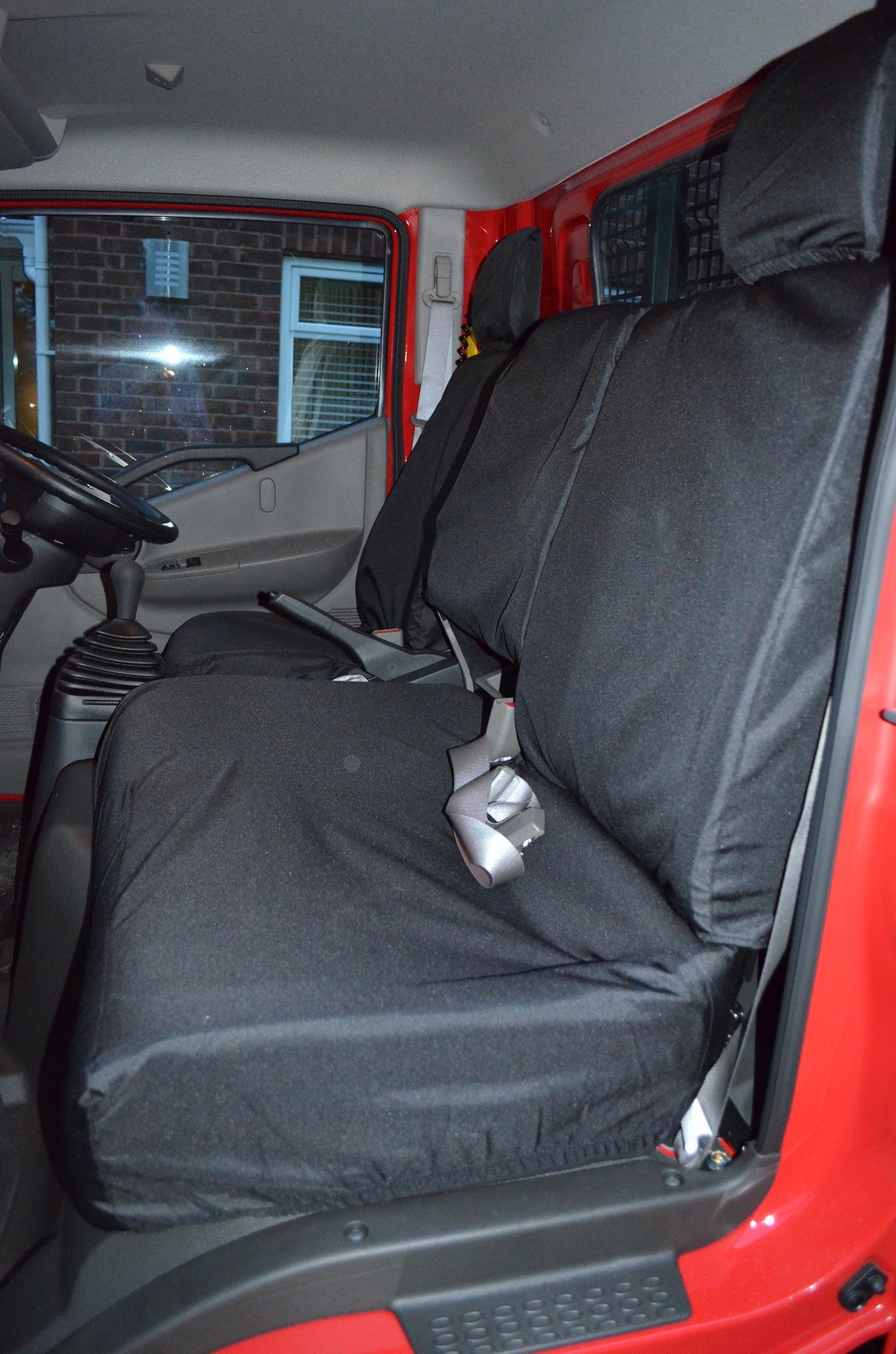 Nissan Cabstar 2007 Onwards Tailored and Waterproof Seat Covers Black Seat Covers 4 Vans Ltd