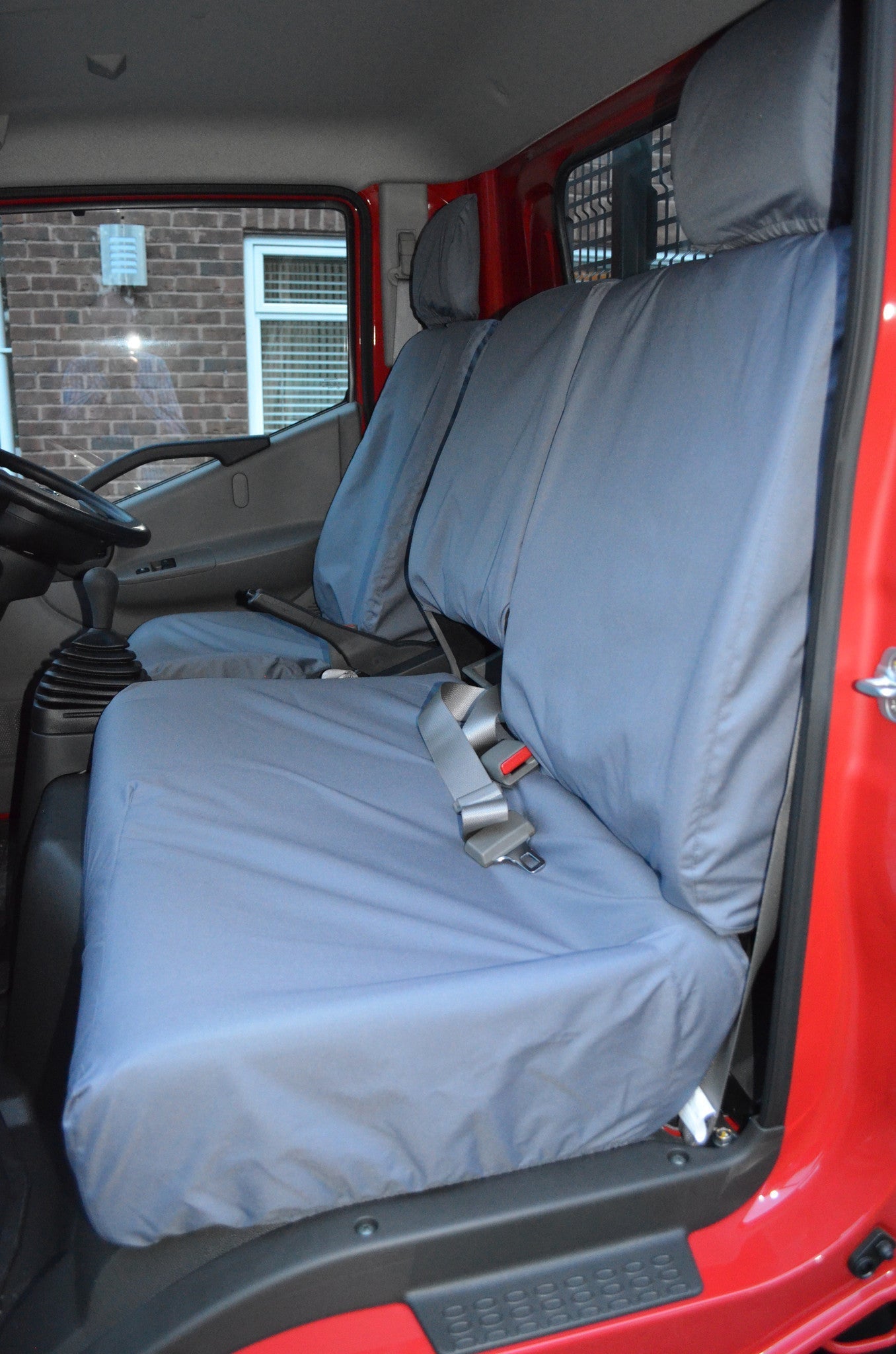 Nissan Cabstar 2007 Onwards Tailored and Waterproof Seat Covers Grey Seat Covers 4 Vans Ltd