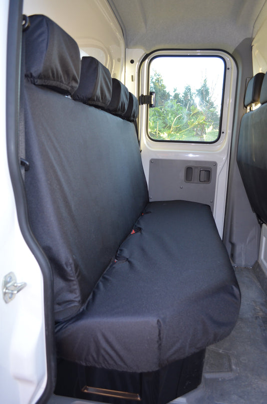 Vauxhall Movano Van 2010 Onwards Tailored Rear Seat Covers Black Seat Covers 4 Vans Ltd