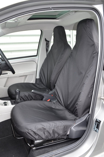 Skoda Citigo 2012 Onwards Tailored Front Seat Covers Black Seat Covers 4 Vans Ltd