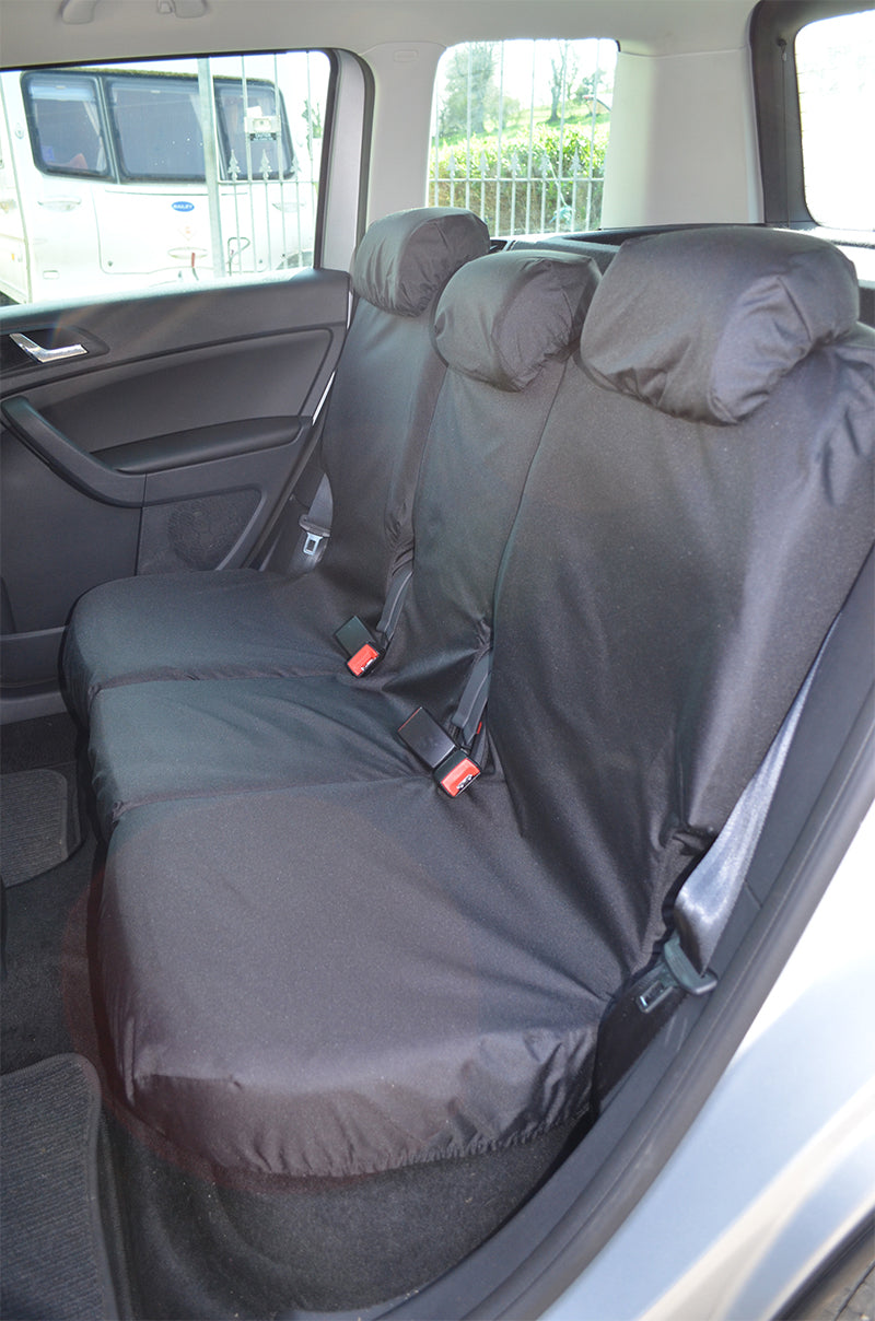 Skoda Yeti 2009+ Tailored and Waterproof Seat Covers Black / Rear 3 Singles Seat Covers 4 Vans Ltd