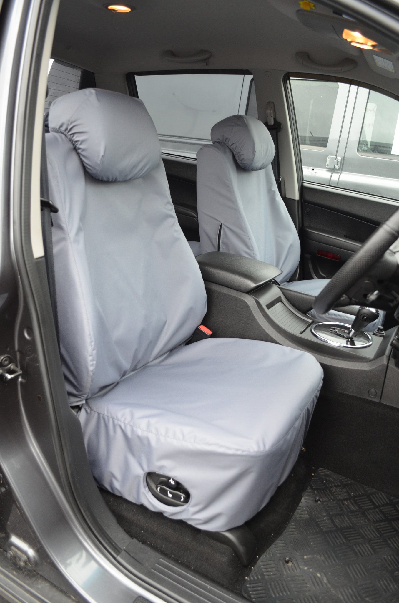 SsangYong Korando Sports/Musso 2012 Onwards Tailored Seat Covers Front / Grey Seat Covers 4 Vans Ltd