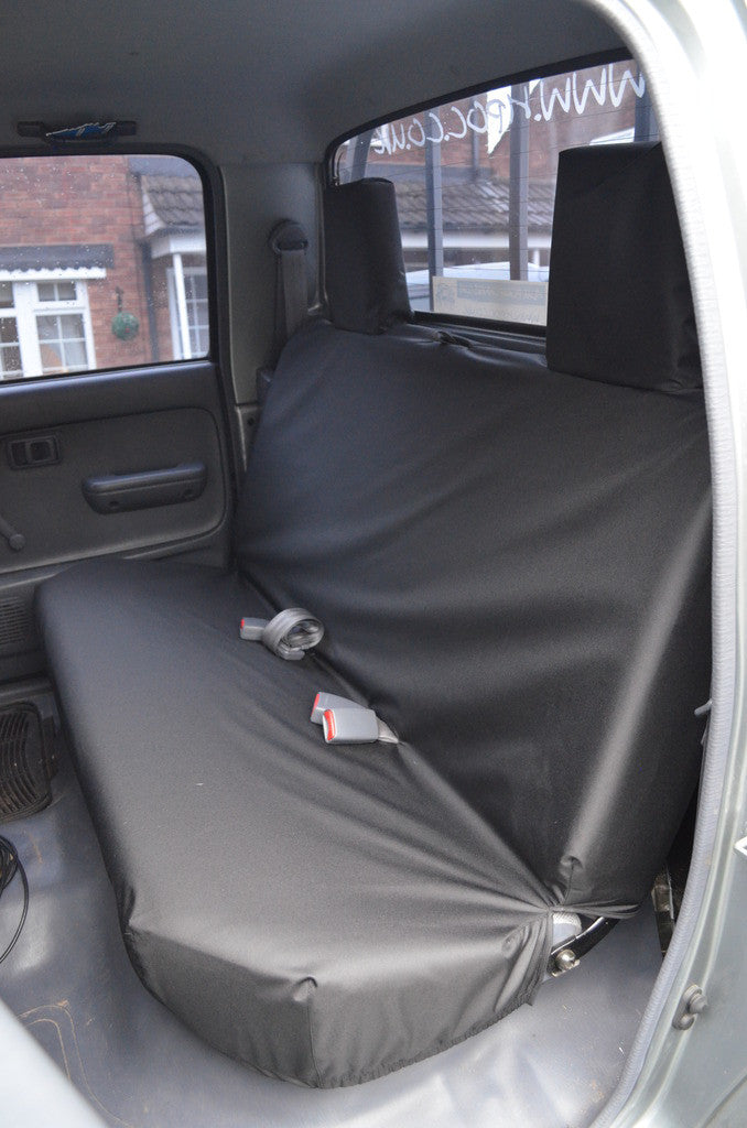 Toyota Hilux 2002 - 2005 Seat Covers Rear Seat Covers / Black Seat Covers 4 Vans Ltd