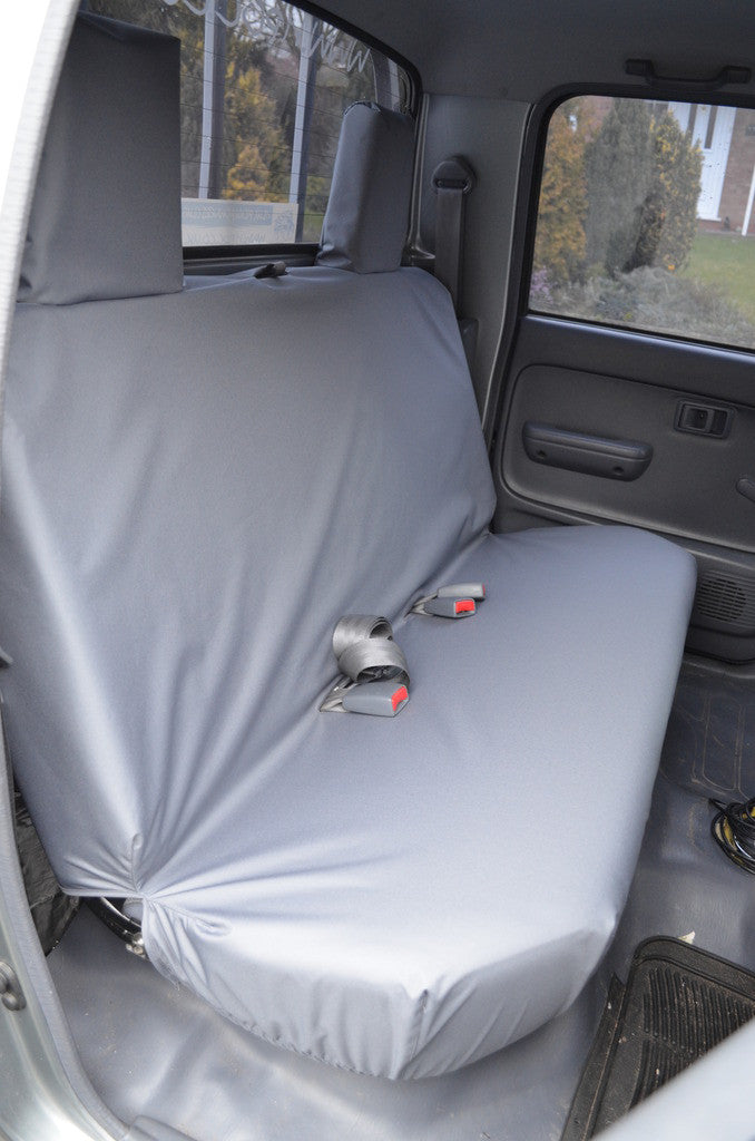 Toyota Hilux 2002 - 2005 Seat Covers Rear Seat Covers / Grey Seat Covers 4 Vans Ltd