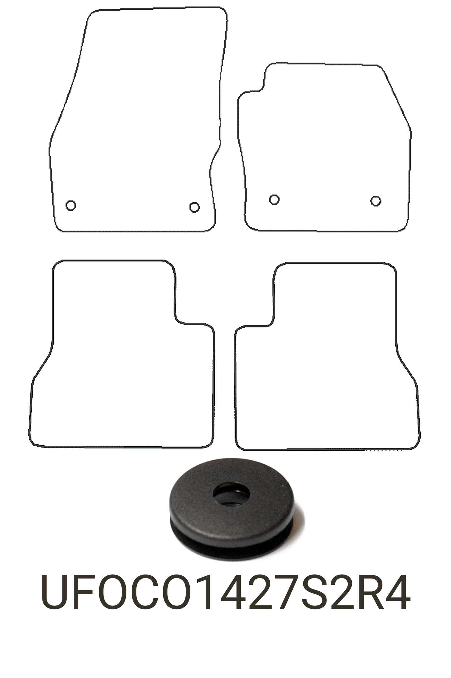 Ford Tourneo Connect SWB 2014+ Tailored Rubber Mats