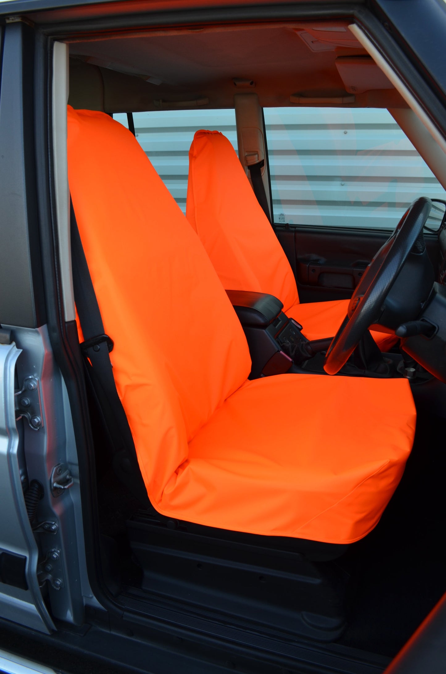 Universal Car &amp; Van Seat Cover Orange / Front Pair Seat Covers 4 Vans Ltd