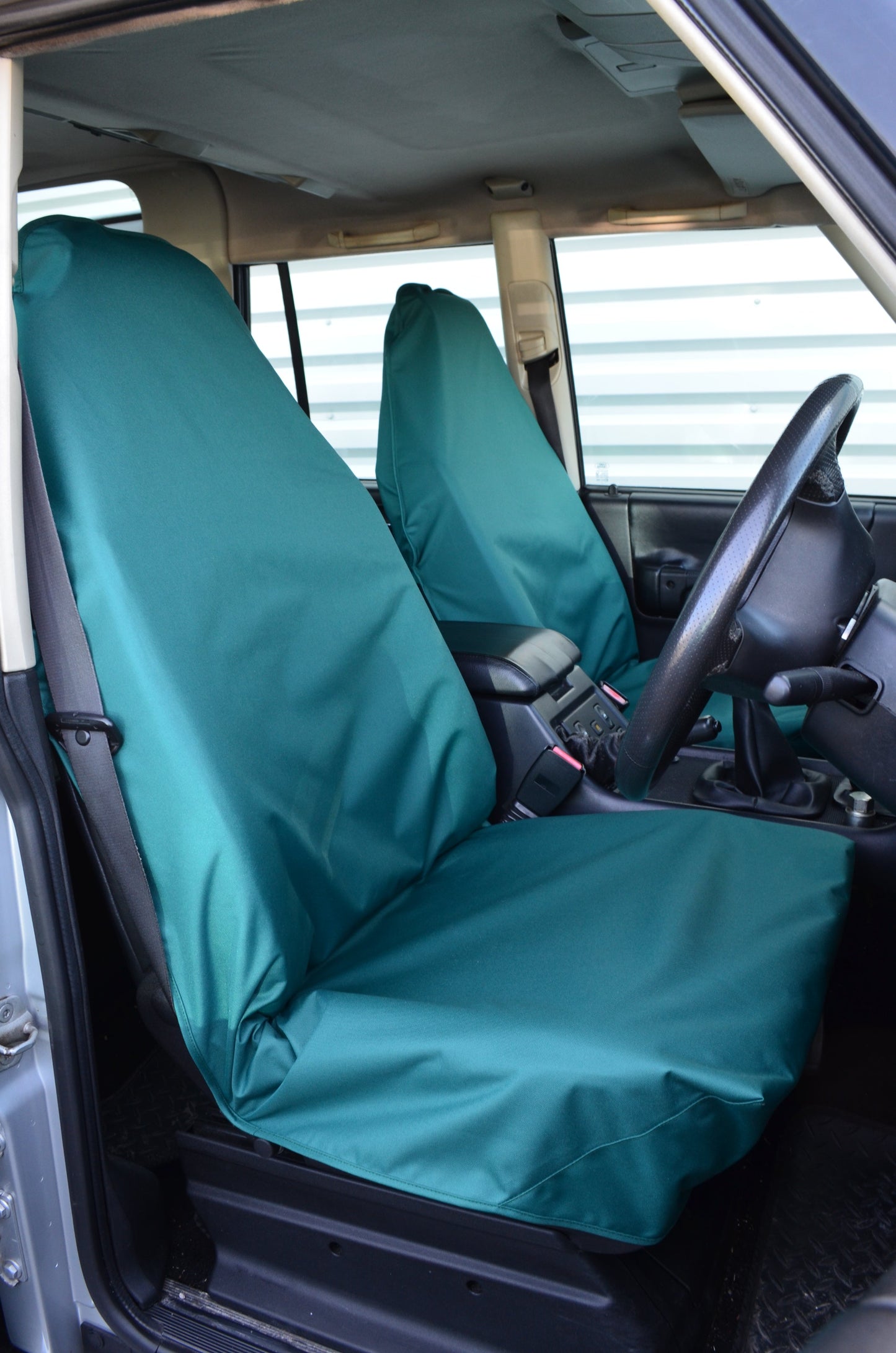 Universal Car &amp; Van Seat Cover Green / Front Pair Seat Covers 4 Vans Ltd