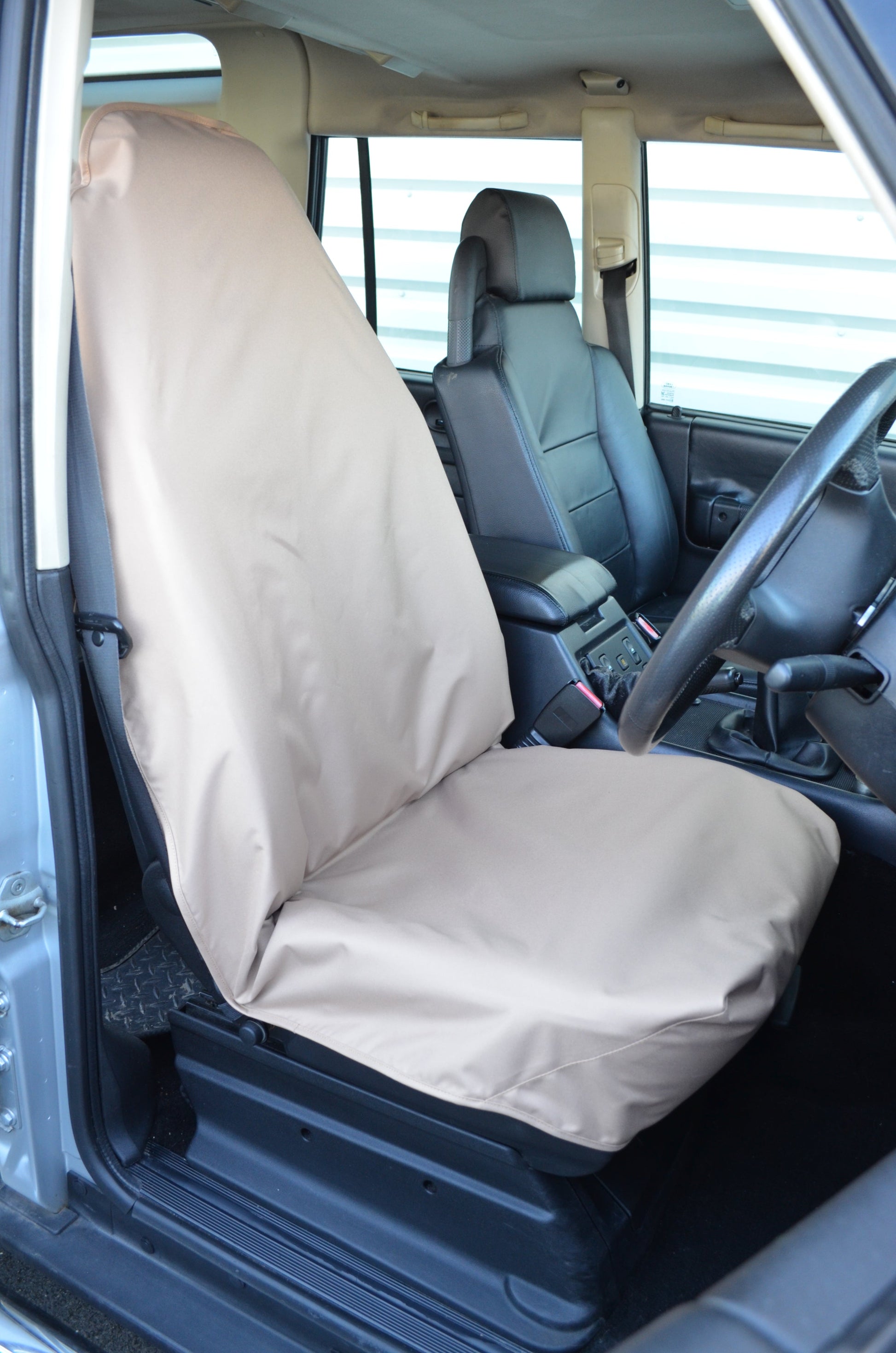 Universal Car &amp; Van Seat Cover Beige / Single Seat Covers 4 Vans Ltd