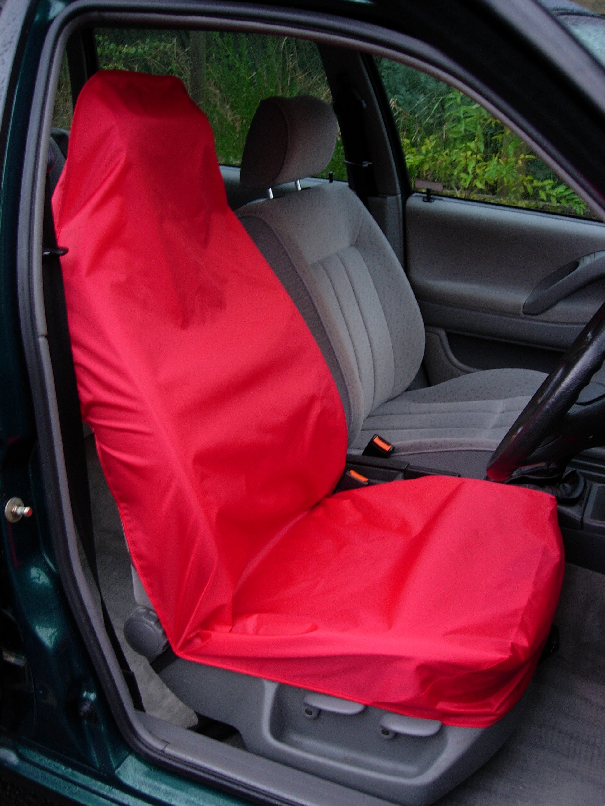 Universal Car &amp; Van Seat Cover Red / Single Seat Covers 4 Vans Ltd